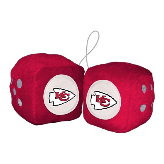 Kansas City Chiefs Fuzzy Dice