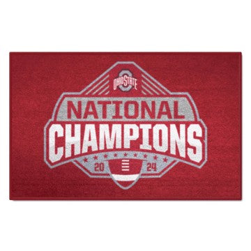 2024-25 College Football Champions - Ohio State Buckeyes Starter Mat Accent Rug - 19in. x 30in.