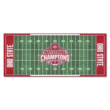 2024-25 College Football Champions - Ohio State Buckeyes Field Runner Mat - 30in. x 72in.