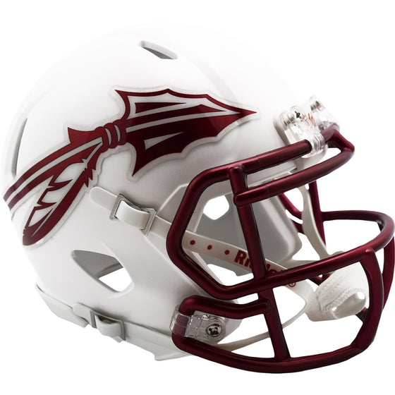 Florida State Seminoles White 2023 NCAA Riddell Speed Mini Football Helmet - 757 Sports Collectibles