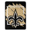 New Orleans Saints Blanket 46x60 Micro Raschel Dimensional Design Rolled