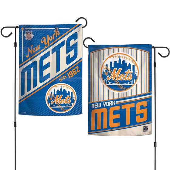 New York Mets Flag 12x18 Garden Style 2 Sided Cooperstown