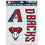 Arizona Diamondbacks Decal Multi Use Fan 3 Pack Special Order