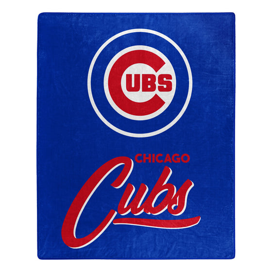 Chicago Cubs Blanket 50x60 Raschel Signature Design