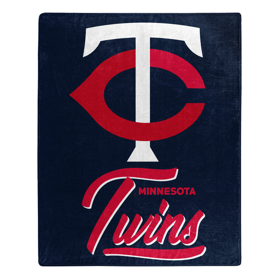 Minnesota Twins Blanket 50x60 Raschel Signature Design