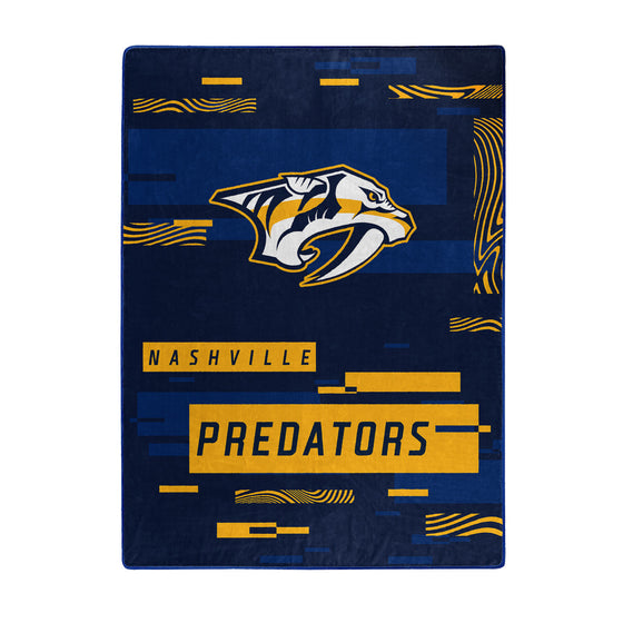 Nashville Predators Blanket 60x80 Raschel Digitize Design Special Order