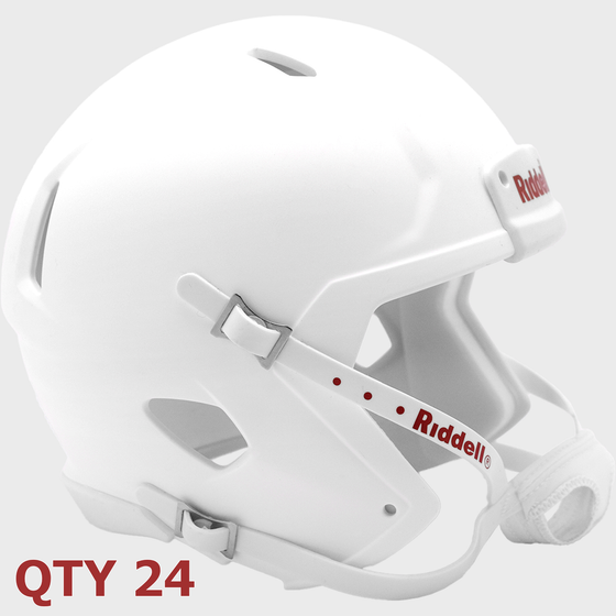 Bulk Mini Speed Football Helmet SHELL Matte White Qty 24