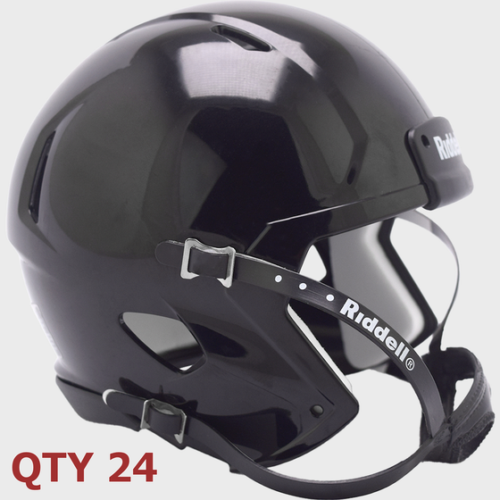 Bulk Mini Speed Football Helmet SHELL Black/Blk Parts Qty 24