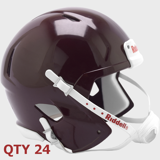 Bulk Mini Speed Football Helmet SHELL Maroon Qty 24