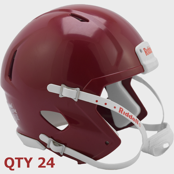 Bulk Mini Speed Football Helmet SHELL Cardinal Qty 24