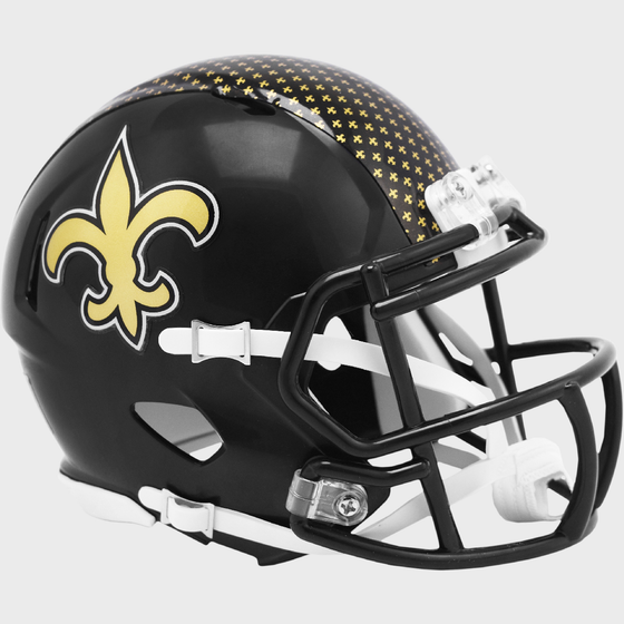 New Orleans Saints Riddell Mini Helmet 2022 Alternate On-Field