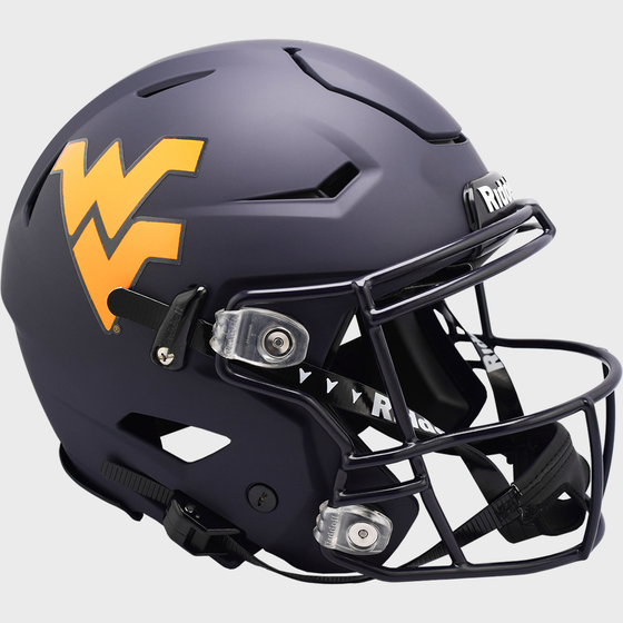 West Virginia Mountaineers SpeedFlex Football Helmet Satin Navy