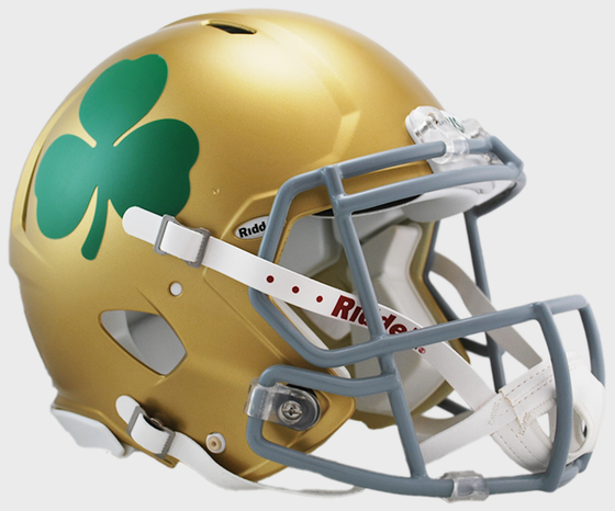 Notre Dame Fighting Irish Speed Football Helmet Shamrock