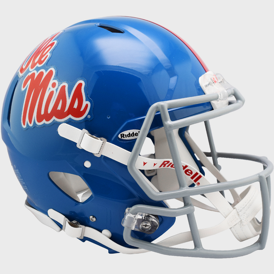 Mississippi (Ole Miss) Rebels Speed Football Helmet Powder Blue