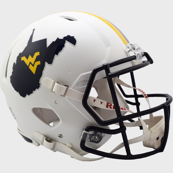 West Virginia Mountaineers Speed Football Helmet Backyard Brawl