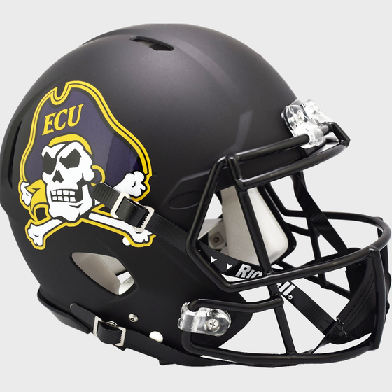 East Carolina Pirates Speed Football Helmet Matte Black