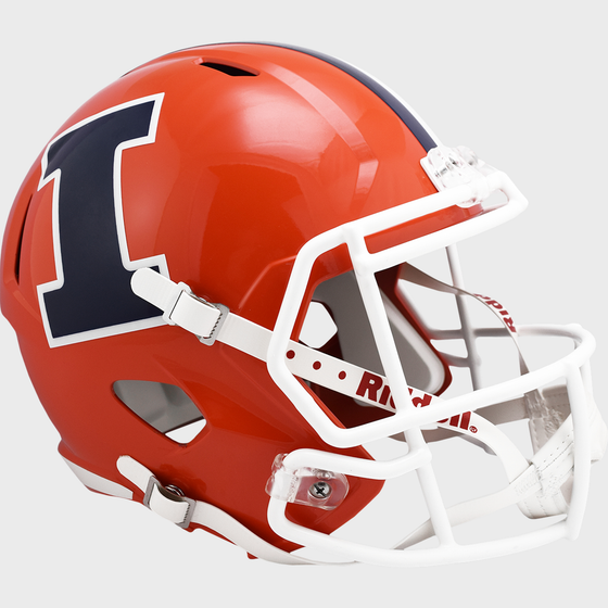 Illinois Fighting Illini Speed Football Helmet Orange