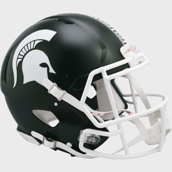 Michigan State Spartans Speed Football Helmet Satin Green