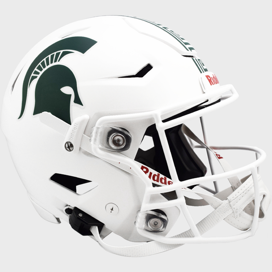 Michigan State Spartans SpeedFlex Football Helmet Matte White