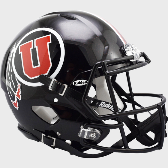 Utah Utes Speed Football Helmet Black