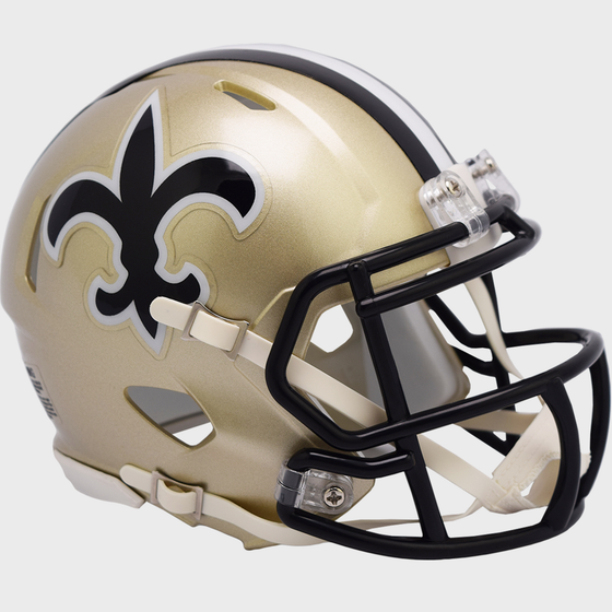 New Orleans Saints 1976 to 1999 Riddell Mini Speed Throwback Helmet