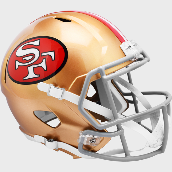 San Francisco 49ers 1964 to 1995 Speed Replica Throwback Helmet