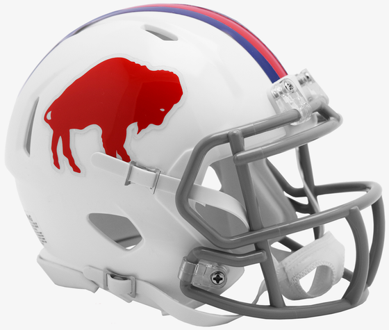 Buffalo Bills 1965 to 1973 Riddell Mini Speed Throwback Helmet