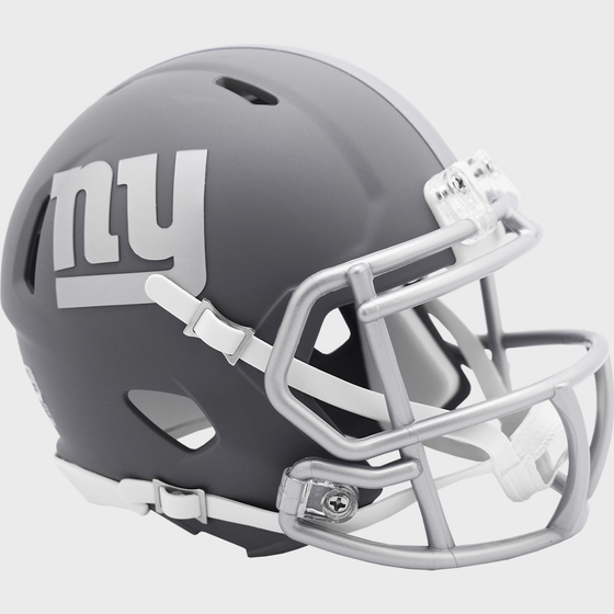 New York Giants NFL Mini Speed Football Helmet <B>SLATE</B>