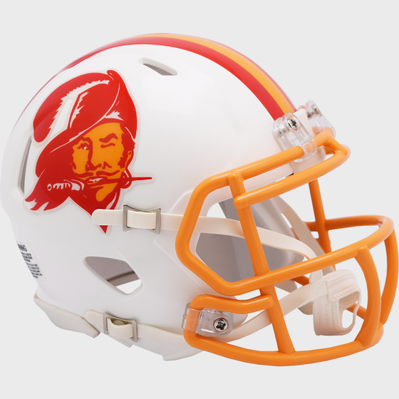 Tampa Bay Buccaneers 1976 to 1996 Riddell Mini Speed Throwback Helmet