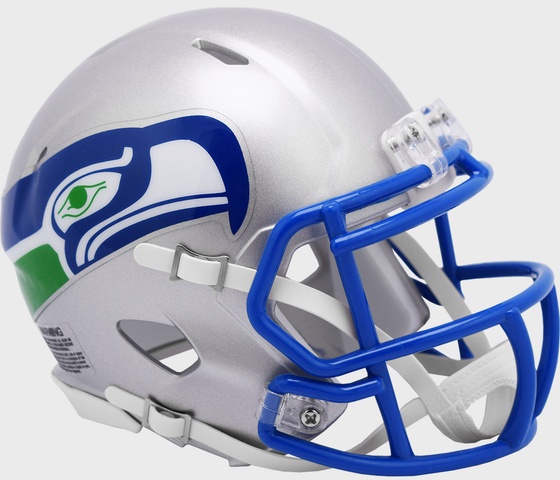 Seattle Seahawks 1983 to 2001 Riddell Mini Speed Throwback Helmet