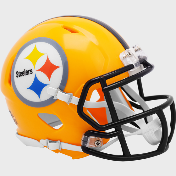 Pittsburgh Steelers 1962 Riddell Mini Speed Throwback Helmet 75th Anniversary