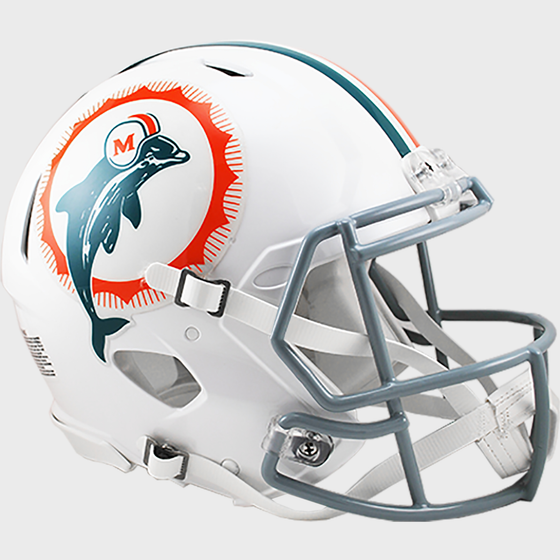 Miami Dolphins Speed Football Helmet Tribute