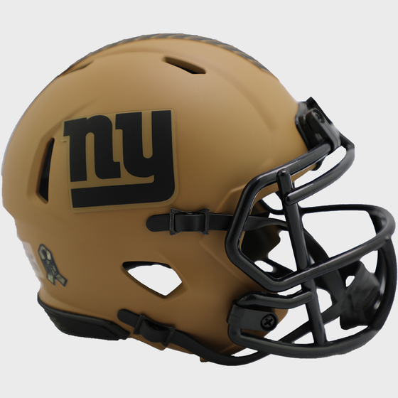 New York Giants NFL Mini Speed Football Helmet SALUTE TO SERVICE 2