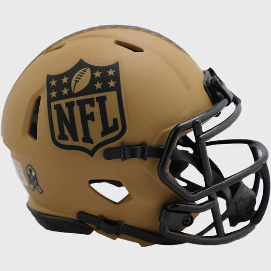 NFL Shield Logo NFL Mini Speed Football Helmet SALUTE TO SERVICE 2