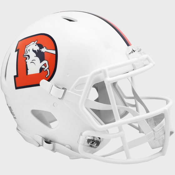 Denver Broncos Speed Football Helmet 2023 Snowcapped