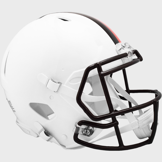 Cleveland Browns Speed Football Helmet 2023 White Out