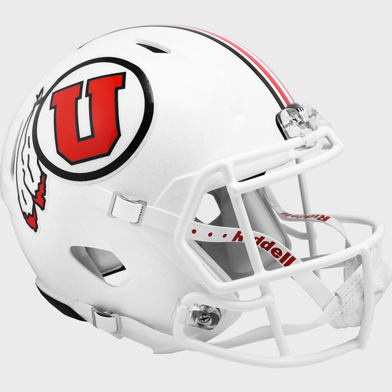 Utah Utes Speed Replica Football Helmet White