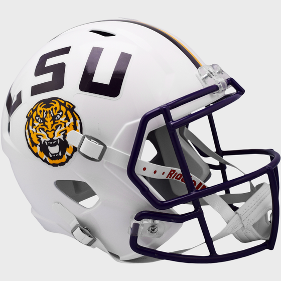 LSU Tigers Speed Replica Football Helmet White