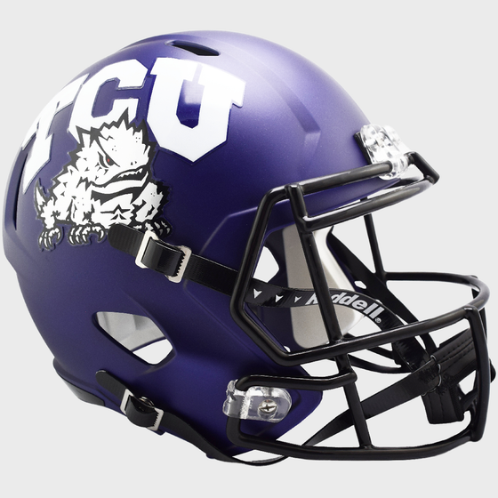 TCU Horned Frogs Speed Replica Football Helmet Satin Purple