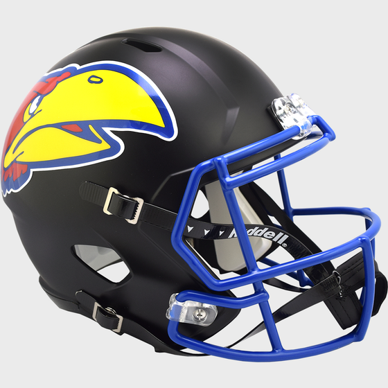 Kansas Jayhawks Speed Replica Football Helmet Black