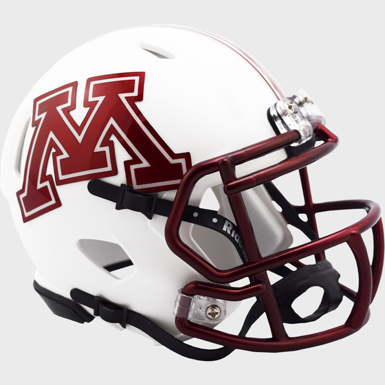 Minnesota Golden Gophers NCAA Mini Speed Football Helmet Chrome Decal