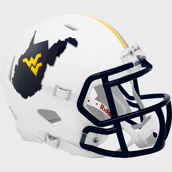 West Virginia Mountaineers NCAA Mini Speed Football Helmet Backyard Brawl