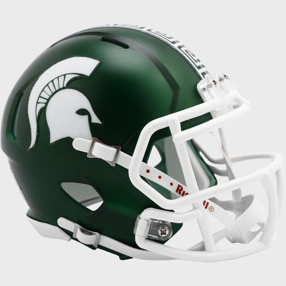 Michigan State Spartans NCAA Mini Speed Football Helmet Satin Green