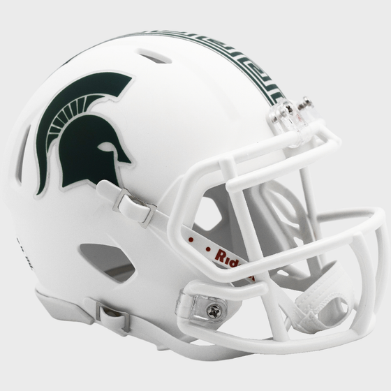 Michigan State Spartans NCAA Mini Speed Football Helmet Matte White