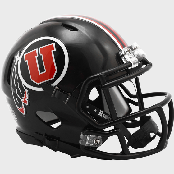 Utah Utes NCAA Mini Speed Football Helmet Black