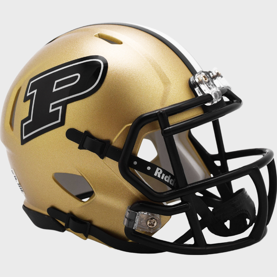 Purdue Boilermakers NCAA Mini Speed Football Helmet Gold