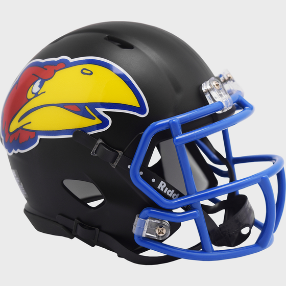 Kansas Jayhawks NCAA Mini Speed Football Helmet Black