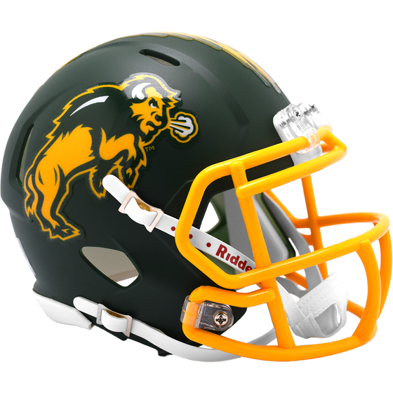 North Dakota State Bison NCAA Mini Speed Football Helmet Flat Green