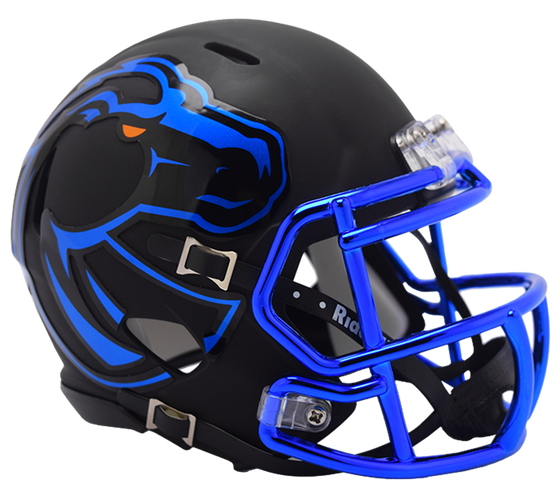 Boise State Broncos NCAA Mini Speed Football Helmet Matte Black