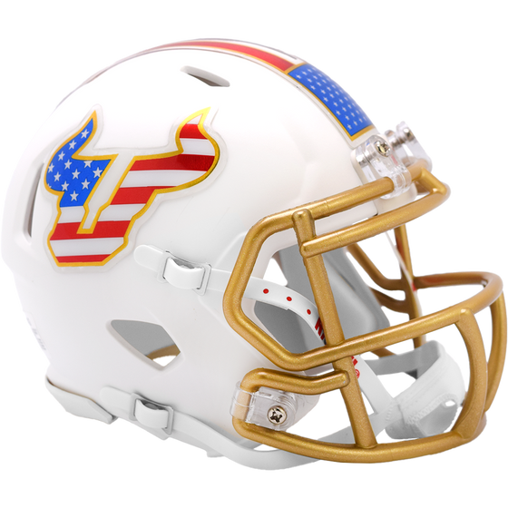 South Florida Bulls NCAA Mini Speed Football Helmet Stars & Stripes